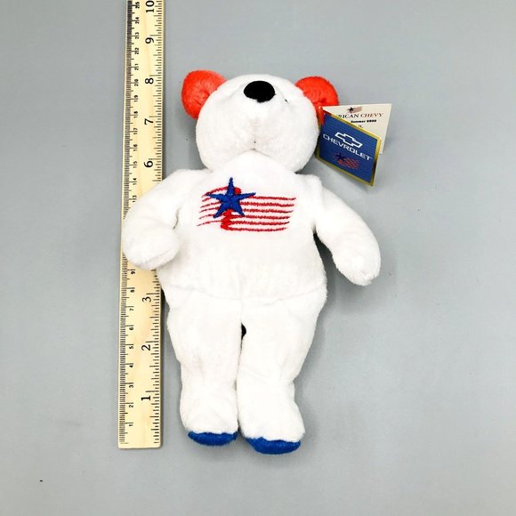 Chevrolet Salvino's Bammers Plush Bear Red White Blue - Picture 3 of 7